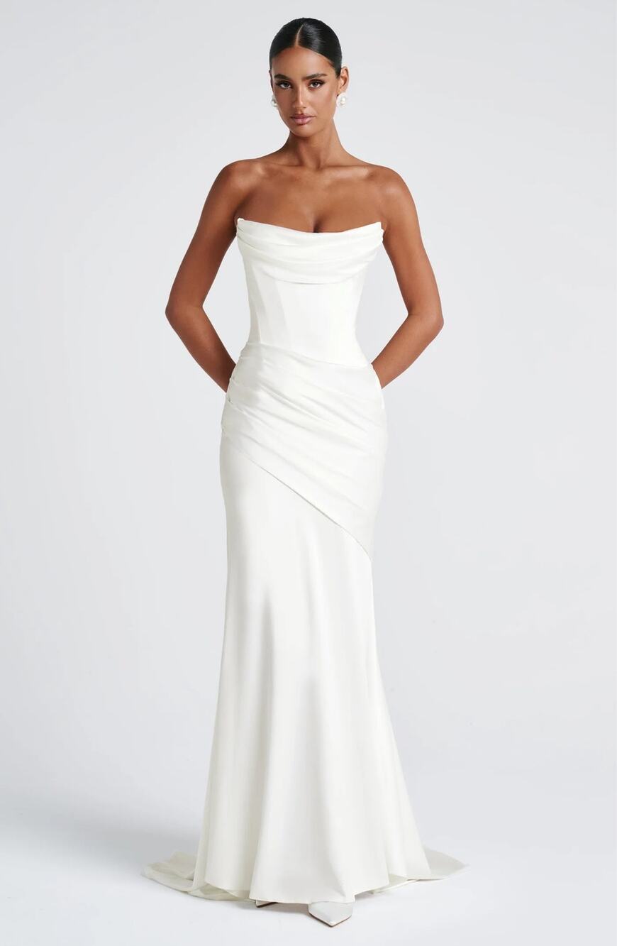 Babyboo Kensington Maxi Dress in Ivory Size XS